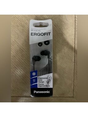 Panasonic Headphones In-Ear RP-HJE120-K Crystal Clear Sound (Black)